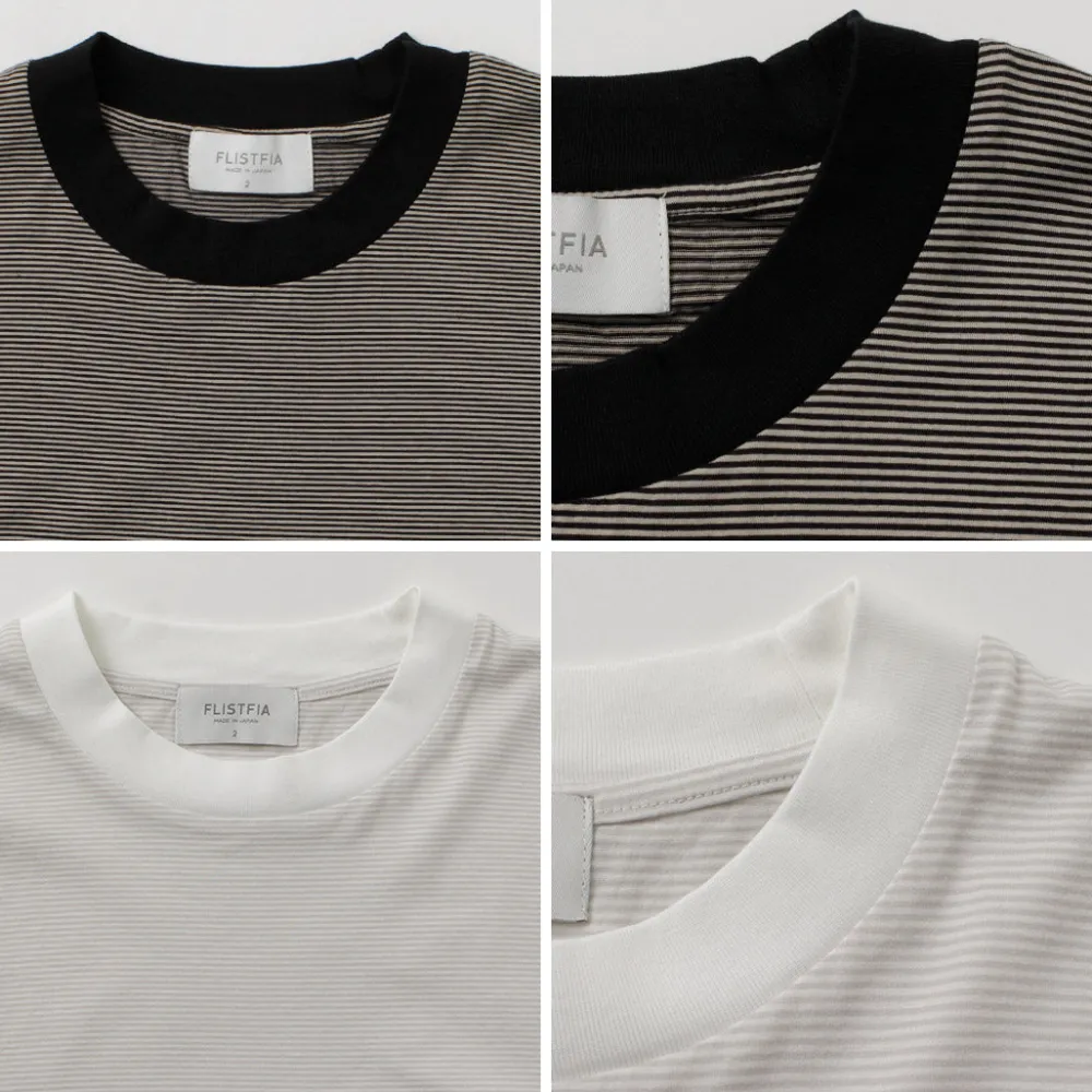 FLISTFIA T-Shirts^/ Loose fit Striped crew neck T-shirt