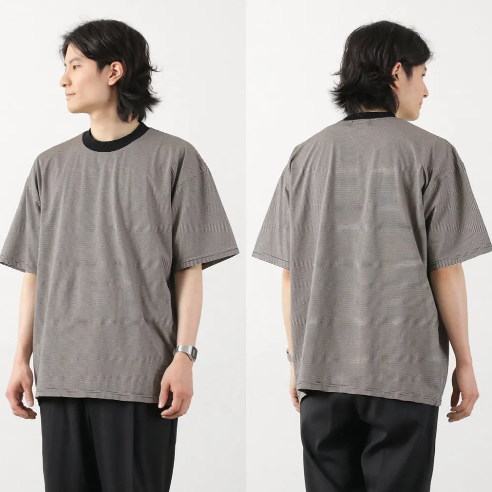 FLISTFIA T-Shirts^/ Loose fit Striped crew neck T-shirt