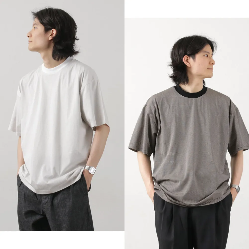 FLISTFIA T-Shirts^/ Loose fit Striped crew neck T-shirt