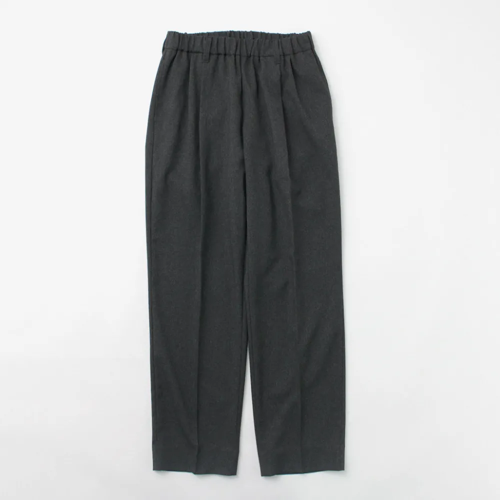 FLISTFIA Trousers^/ Wool-like Tuck Wide Trouesrs
