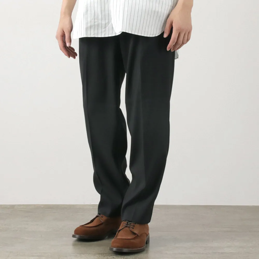 FLISTFIA Trousers^/ Wool-like Tuck Wide Trouesrs