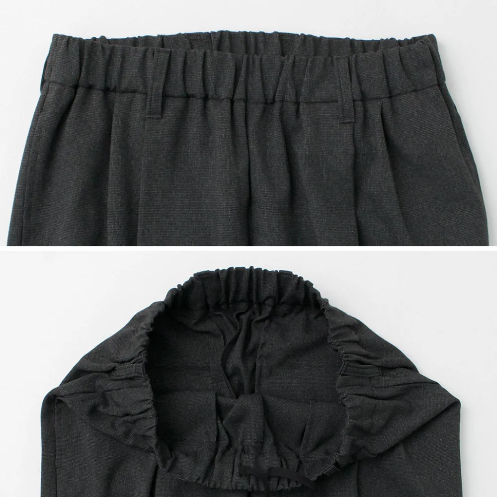 FLISTFIA Trousers^/ Wool-like Tuck Wide Trouesrs