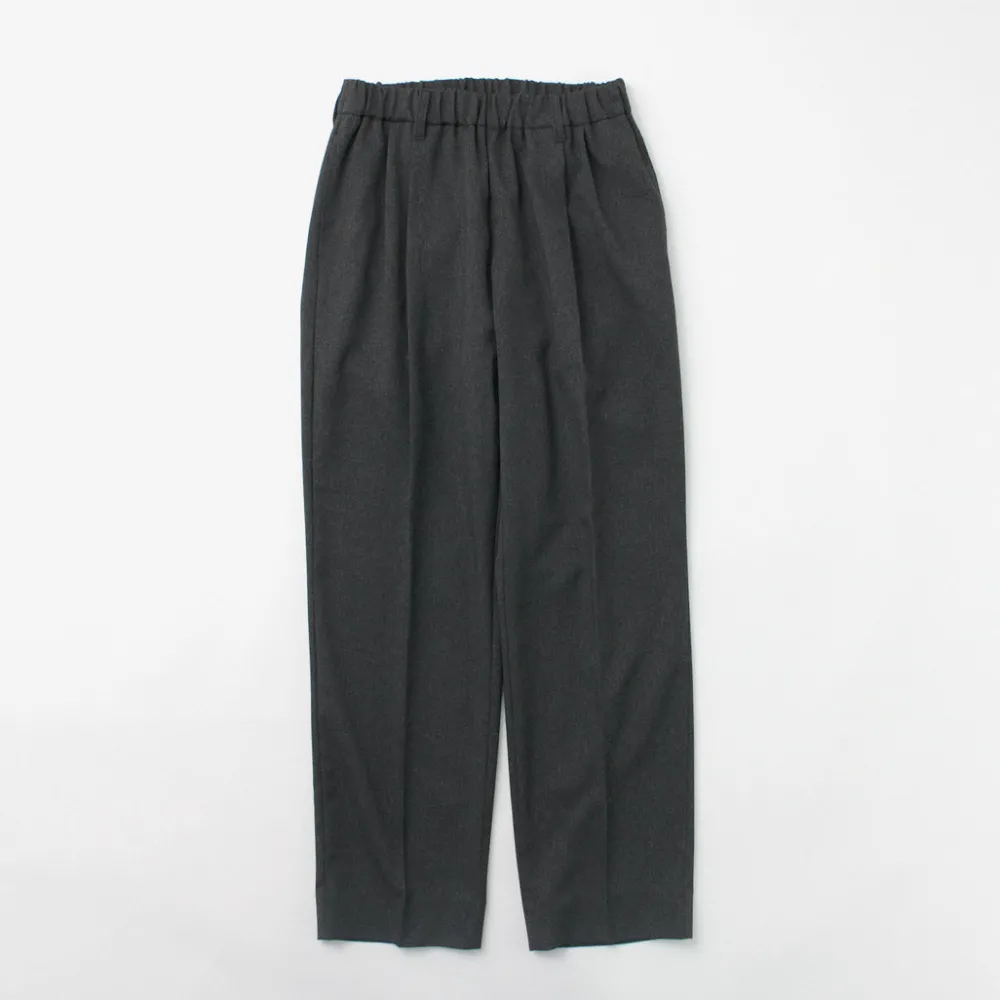 FLISTFIA Trousers^/ Wool-like Tuck Wide Trouesrs