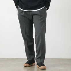 FLISTFIA Trousers^/ Wool-like Tuck Wide Trouesrs