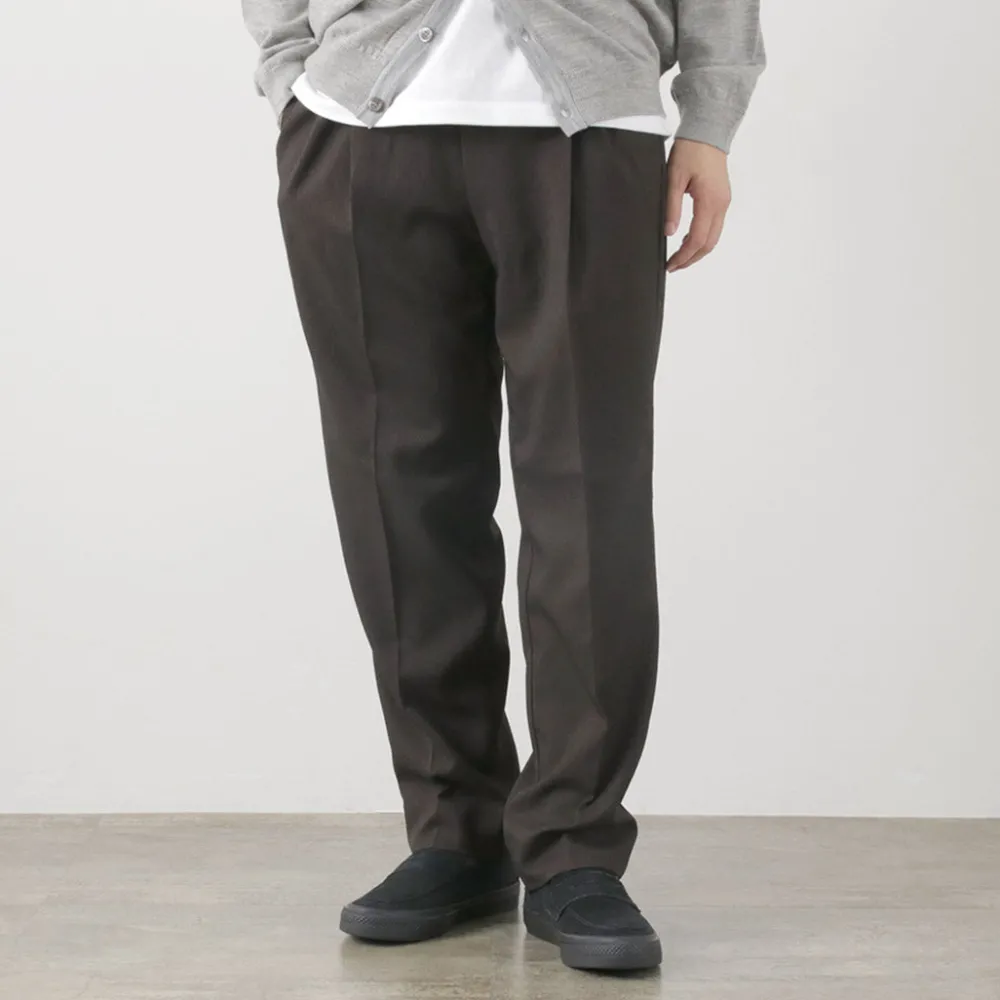 FLISTFIA Trousers^/ Wool-like Tuck Wide Trouesrs