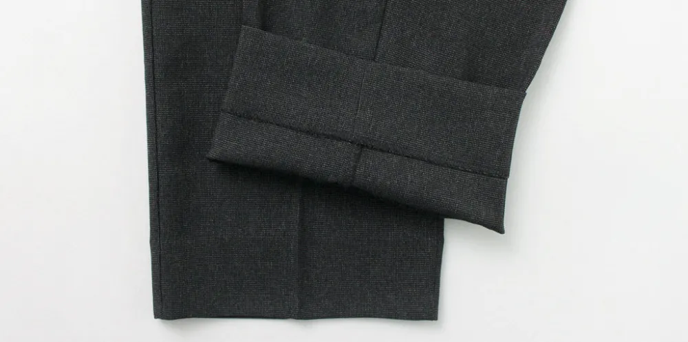 FLISTFIA Trousers^/ Wool-like Tuck Wide Trouesrs