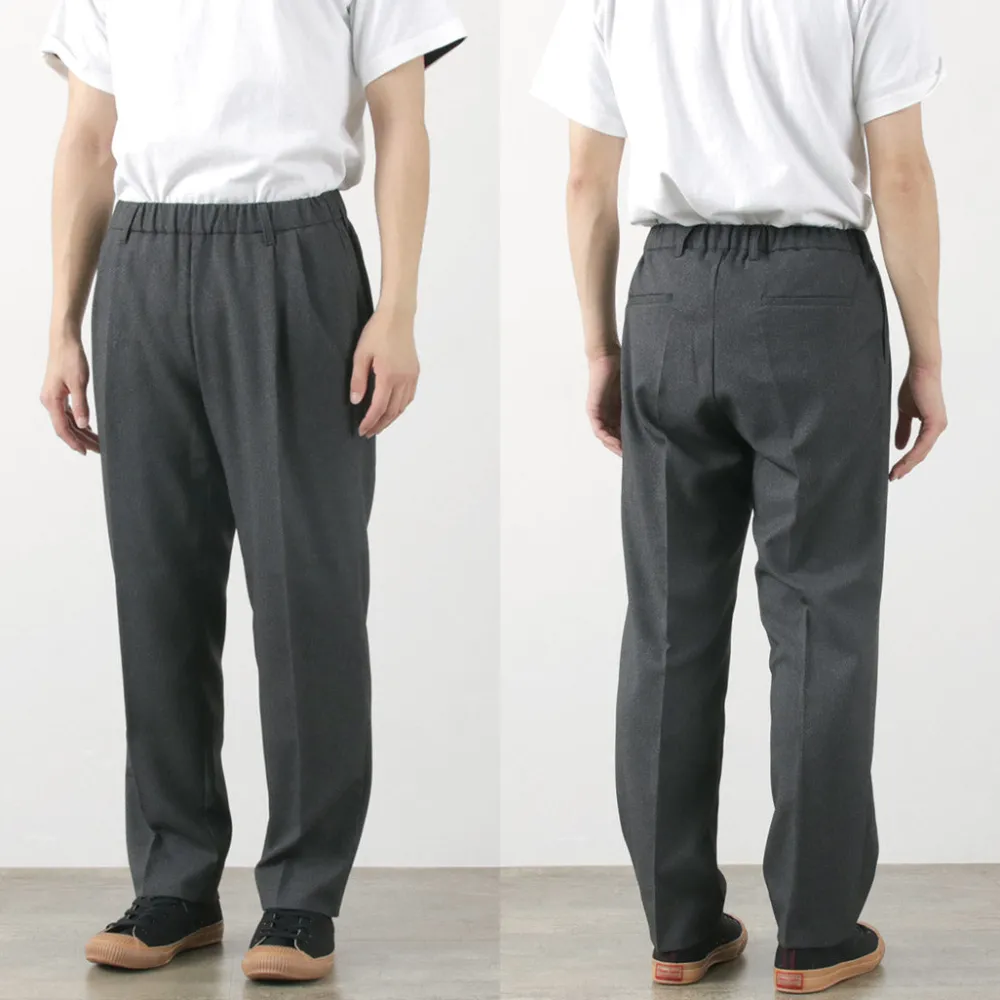 FLISTFIA Trousers^/ Wool-like Tuck Wide Trouesrs