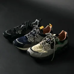 FLOWER MOUNTAIN Sneakers^/ Yamano Three Pig Suede and Nylon Sneakers