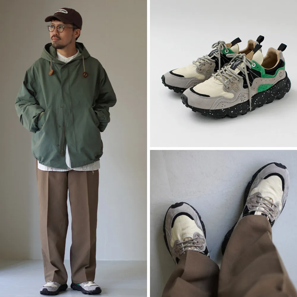 FLOWER MOUNTAIN Sneakers^/ Yamano Three Pig Suede and Nylon Sneakers