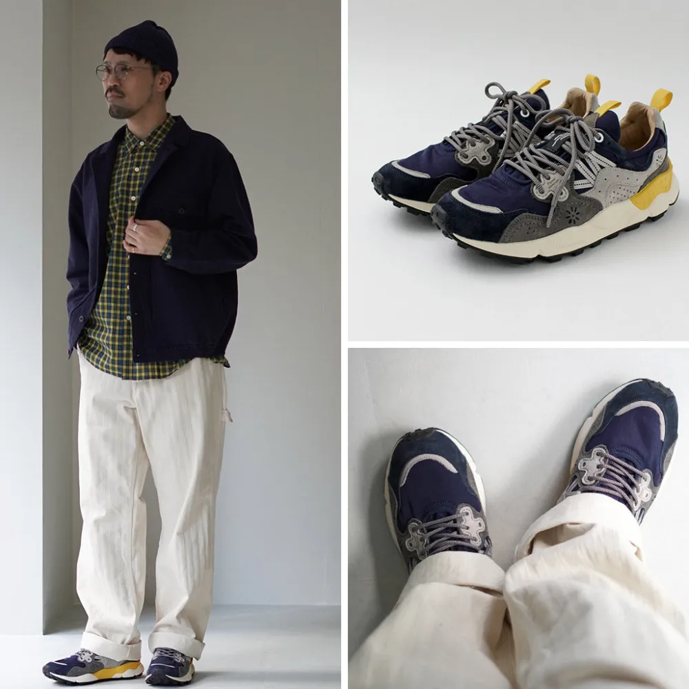 FLOWER MOUNTAIN Sneakers^/ Yamano Three Pig Suede and Nylon Sneakers
