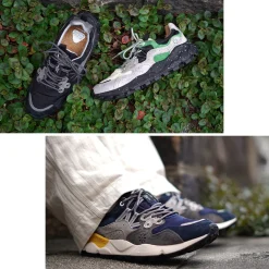 FLOWER MOUNTAIN Sneakers^/ Yamano Three Pig Suede and Nylon Sneakers