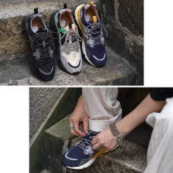 FLOWER MOUNTAIN Sneakers^/ Yamano Three Pig Suede and Nylon Sneakers