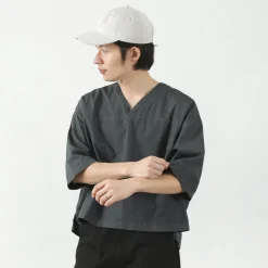 FNOR Shirts^/ Mathon Garment dye Hospital shirt black