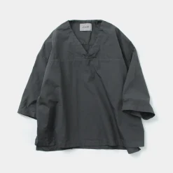 FNOR Shirts^/ Mathon Garment dye Hospital shirt black