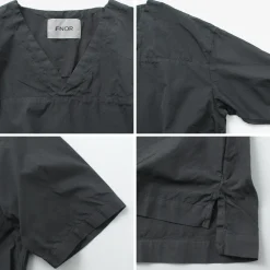 FNOR Shirts^/ Mathon Garment dye Hospital shirt black