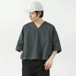 FNOR Shirts^/ Mathon Garment dye Hospital shirt black