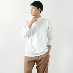 FNOR T-Shirts^/ Mock Neck Long Sleeve T-Shirt