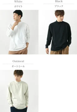 FNOR T-Shirts^/ Mock Neck Long Sleeve T-Shirt