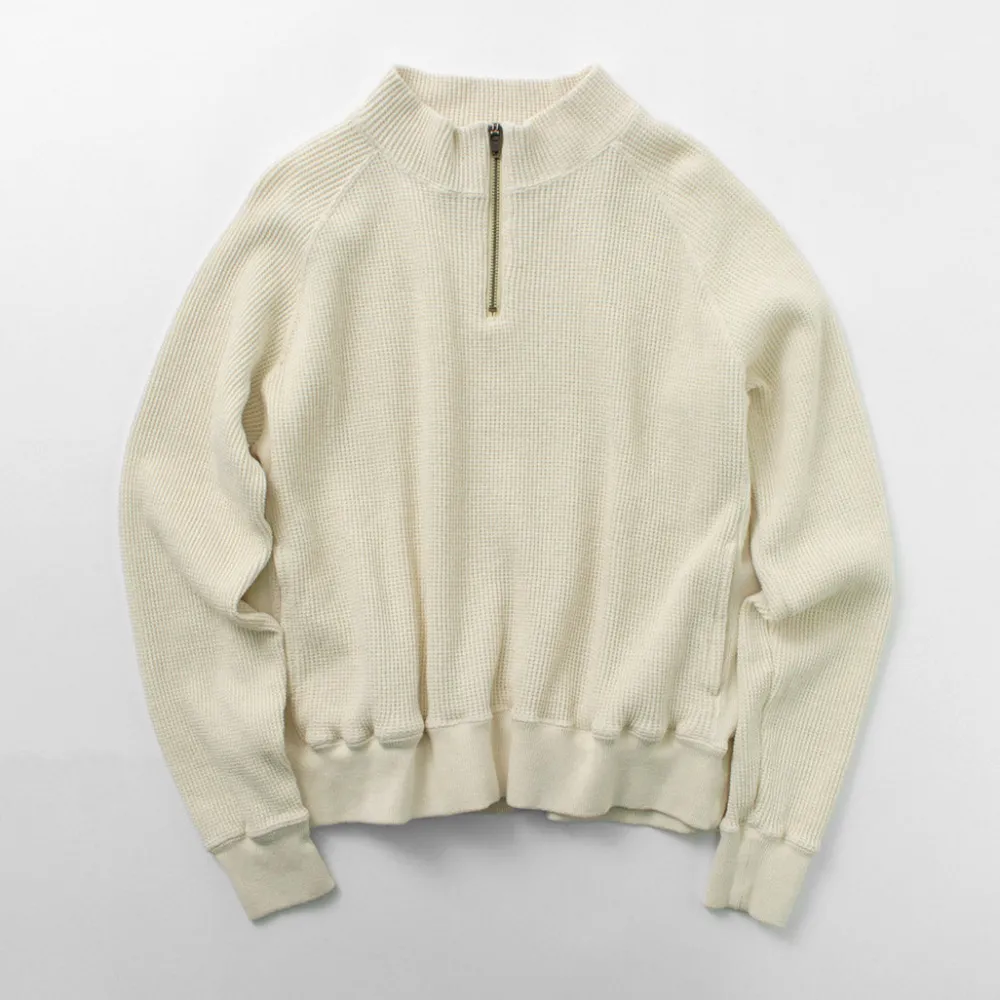FNOR Sweatshirts^/ Open-Ended Waffle Half-Zip Pullover