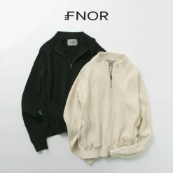 FNOR Sweatshirts^/ Open-Ended Waffle Half-Zip Pullover
