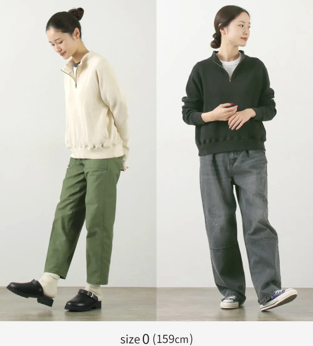 FNOR Sweatshirts^/ Open-Ended Waffle Half-Zip Pullover