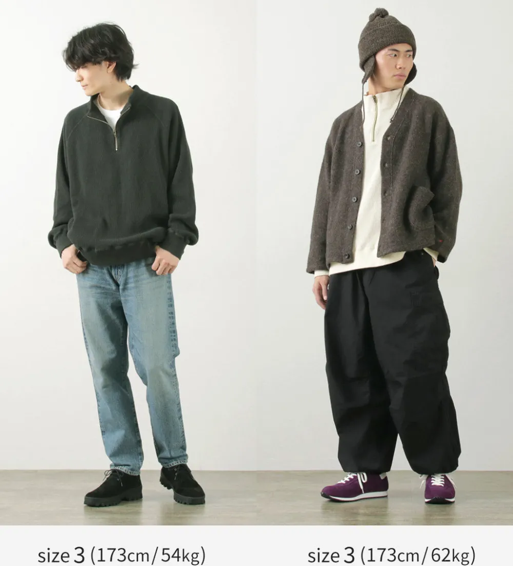 FNOR Sweatshirts^/ Open-Ended Waffle Half-Zip Pullover