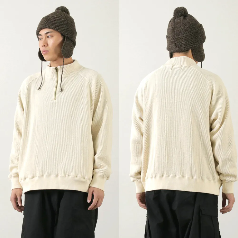 FNOR Sweatshirts^/ Open-Ended Waffle Half-Zip Pullover