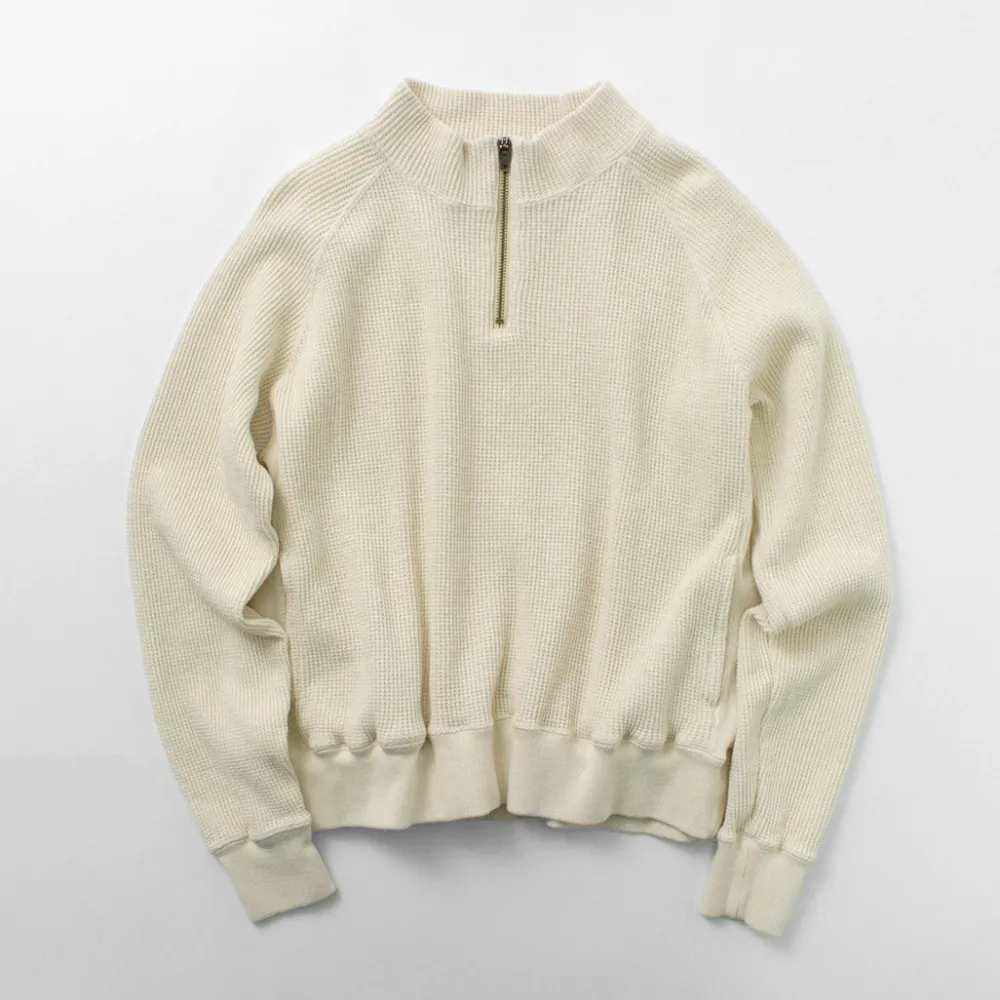 FNOR Sweatshirts^/ Open-Ended Waffle Half-Zip Pullover