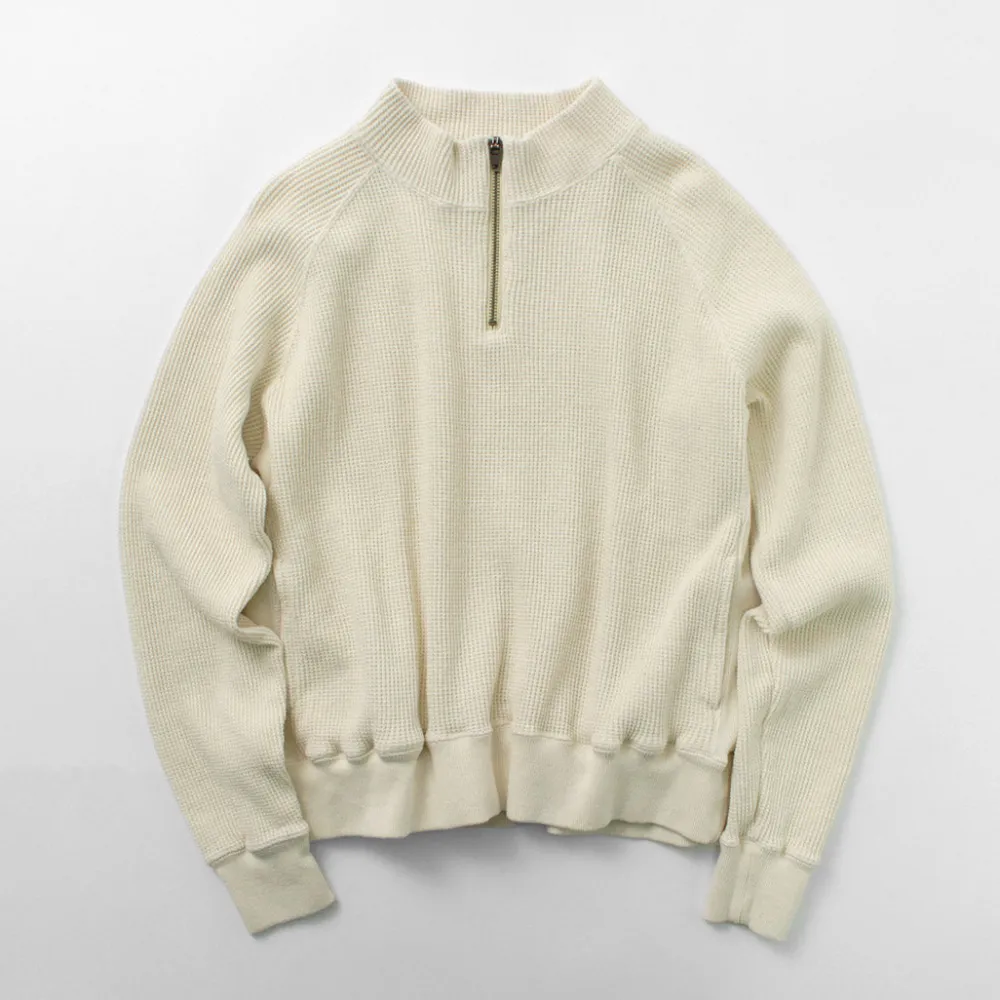 FNOR Sweatshirts^/ Open-Ended Waffle Half-Zip Pullover