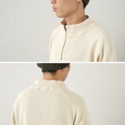 FNOR Sweatshirts^/ Open-Ended Waffle Half-Zip Pullover