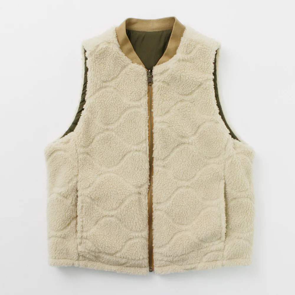 FNOR Vests^/ Quilted Sheepskin Boa MIL Vest