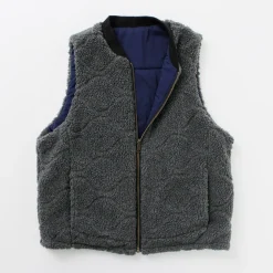 FNOR Vests^/ Quilted Sheepskin Boa MIL Vest