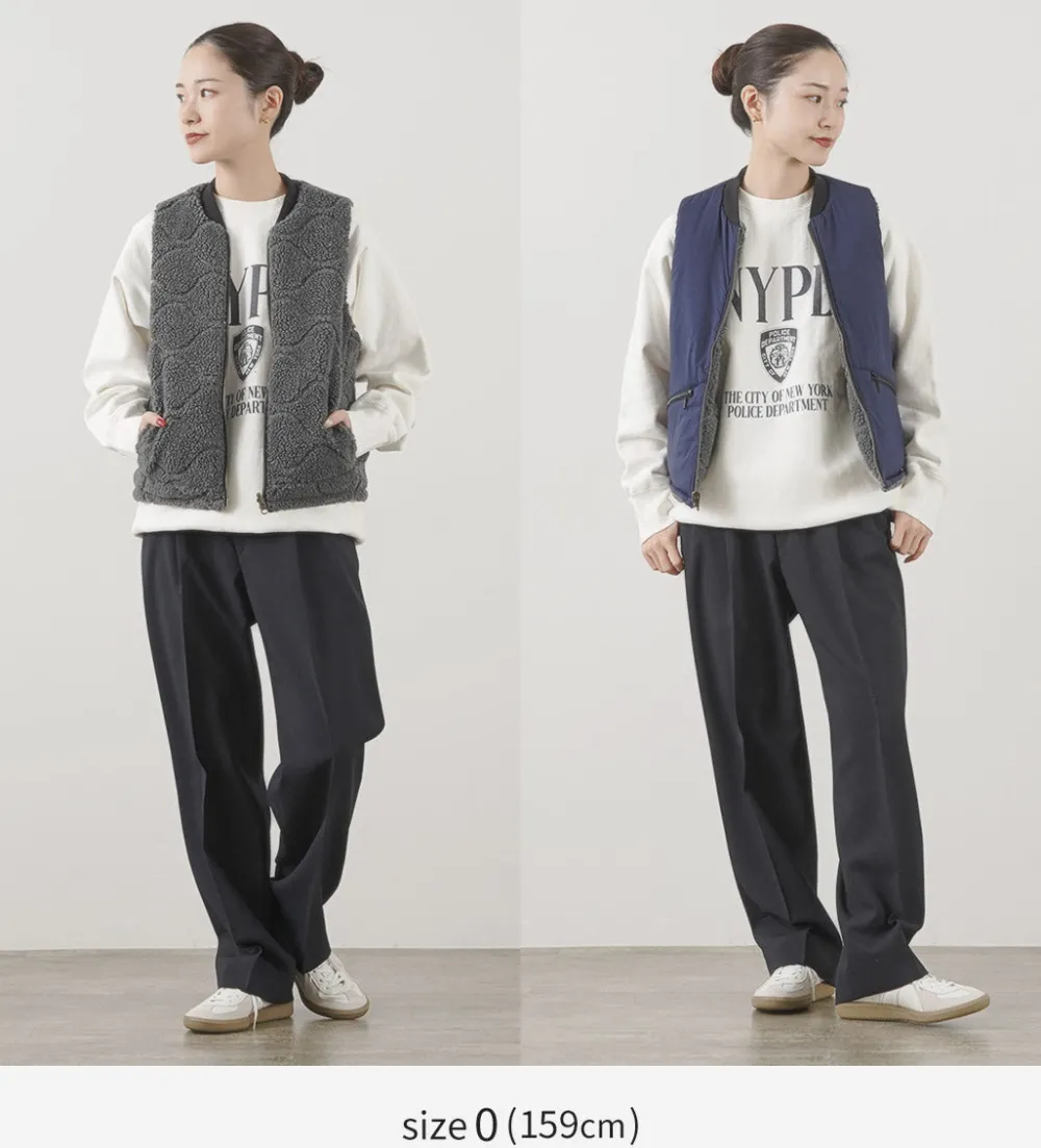 FNOR Vests^/ Quilted Sheepskin Boa MIL Vest