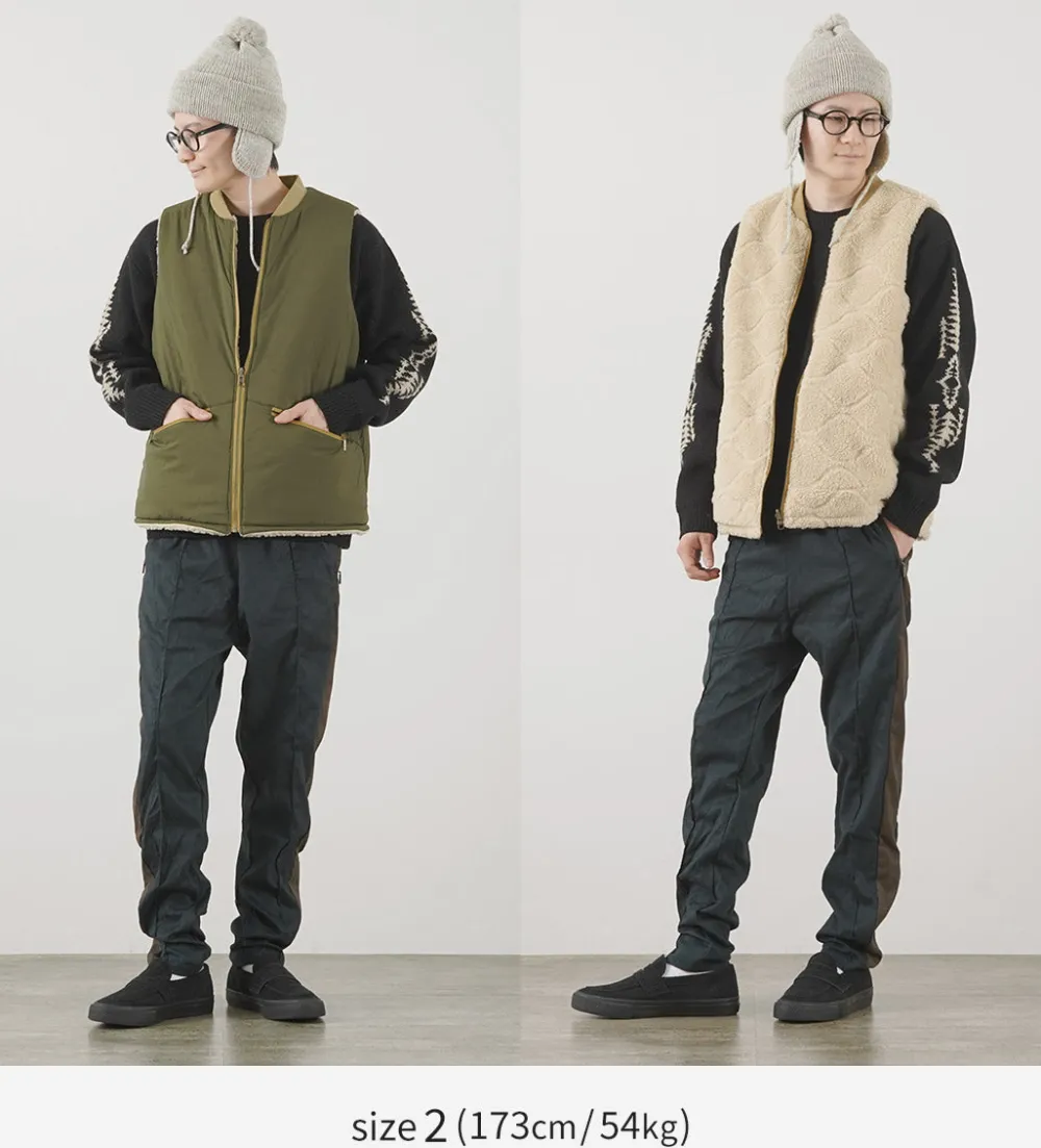 FNOR Vests^/ Quilted Sheepskin Boa MIL Vest