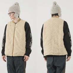 FNOR Vests^/ Quilted Sheepskin Boa MIL Vest