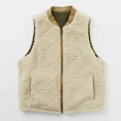 FNOR Vests^/ Quilted Sheepskin Boa MIL Vest
