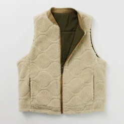 FNOR Vests^/ Quilted Sheepskin Boa MIL Vest