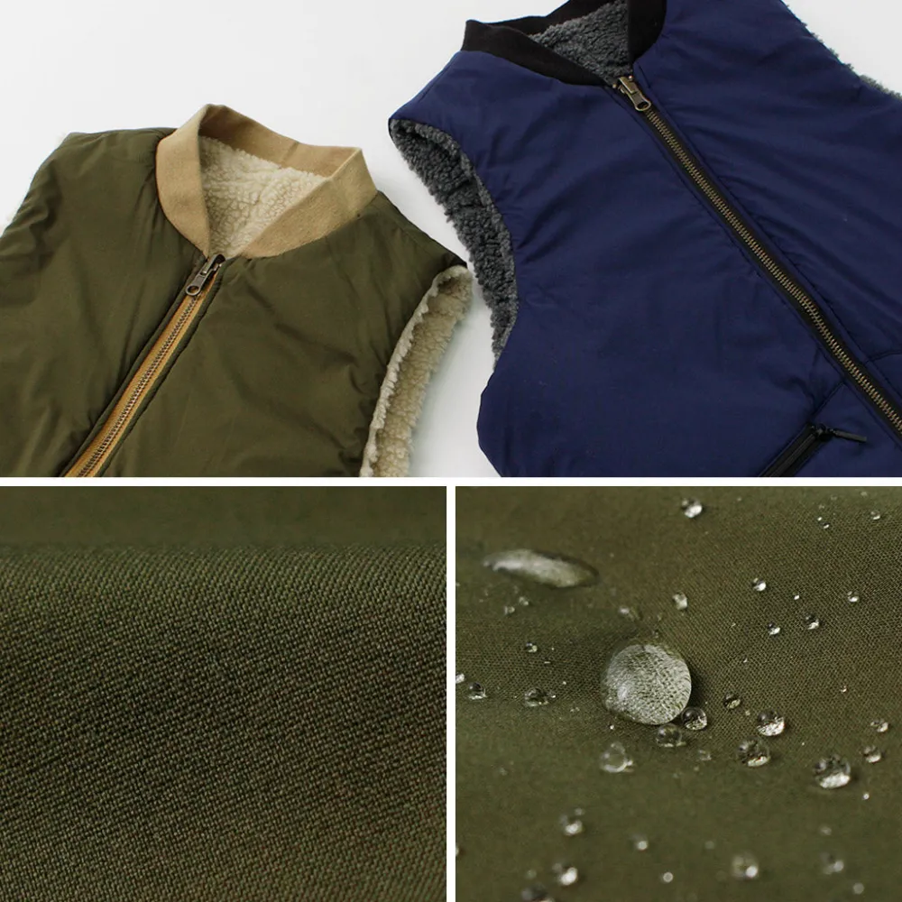 FNOR Vests^/ Quilted Sheepskin Boa MIL Vest