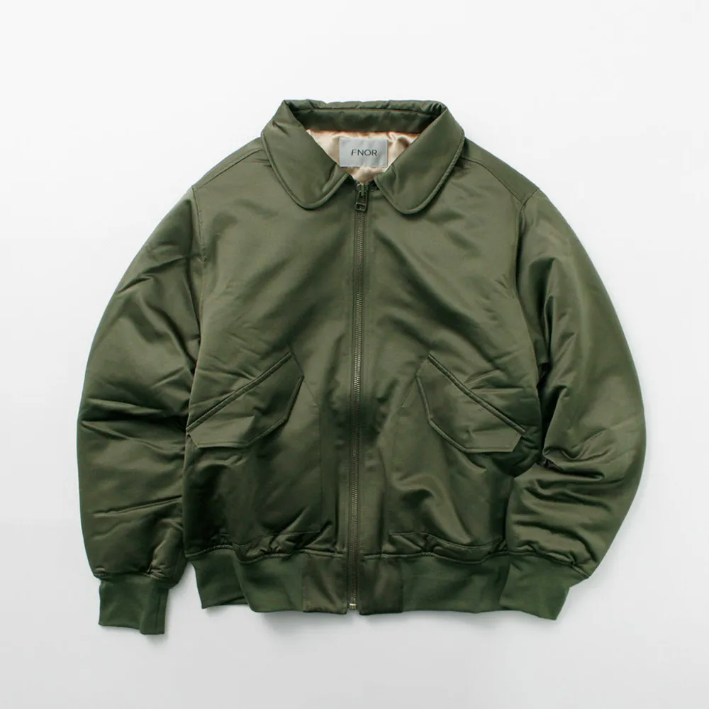 FNOR Jackets^/ Slight Satin Pair Away Flight Jacket khaki