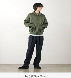 FNOR Jackets^/ Slight Satin Pair Away Flight Jacket khaki