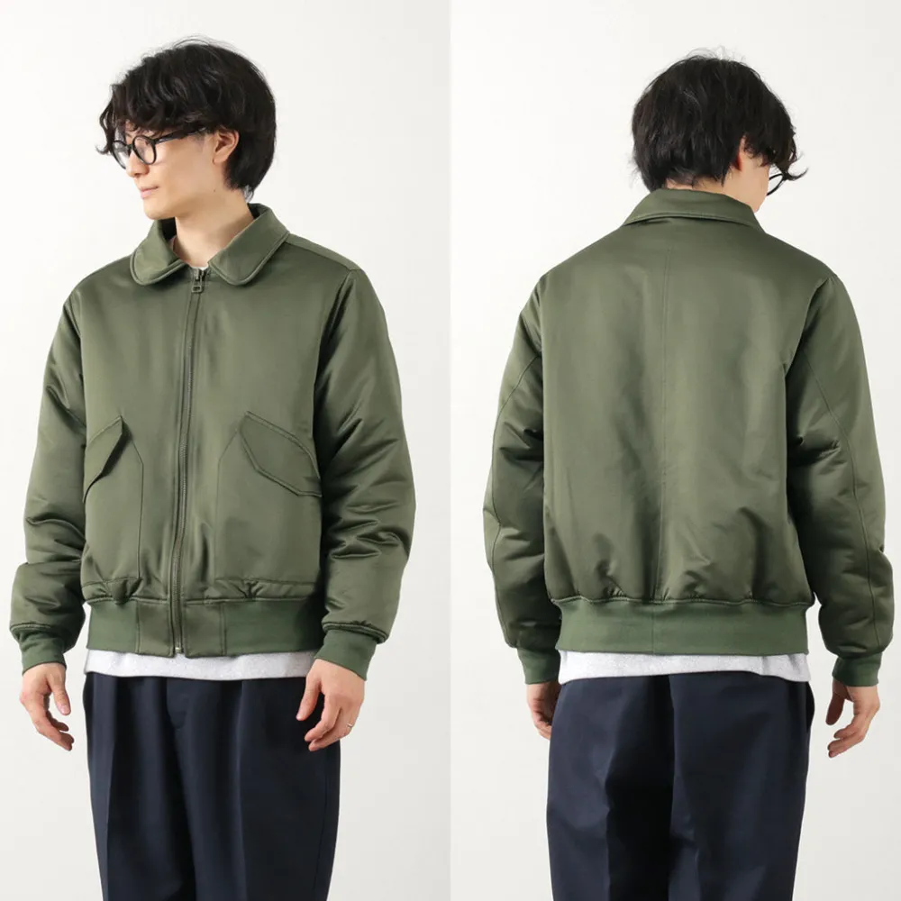 FNOR Jackets^/ Slight Satin Pair Away Flight Jacket khaki