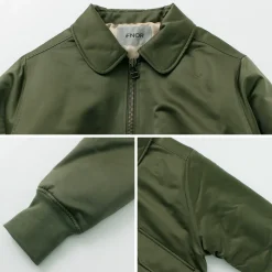 FNOR Jackets^/ Slight Satin Pair Away Flight Jacket khaki