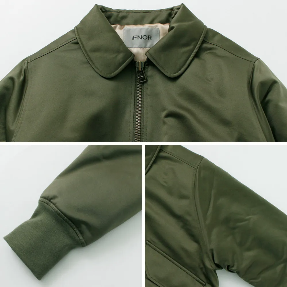 FNOR Jackets^/ Slight Satin Pair Away Flight Jacket khaki