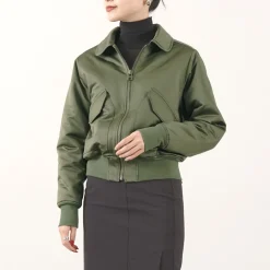 FNOR Jackets^/ Slight Satin Pair Away Flight Jacket khaki