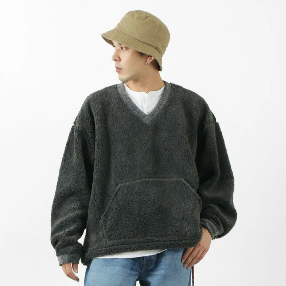 FNOR Sweatshirts^/ V-Neck Boa Pullover