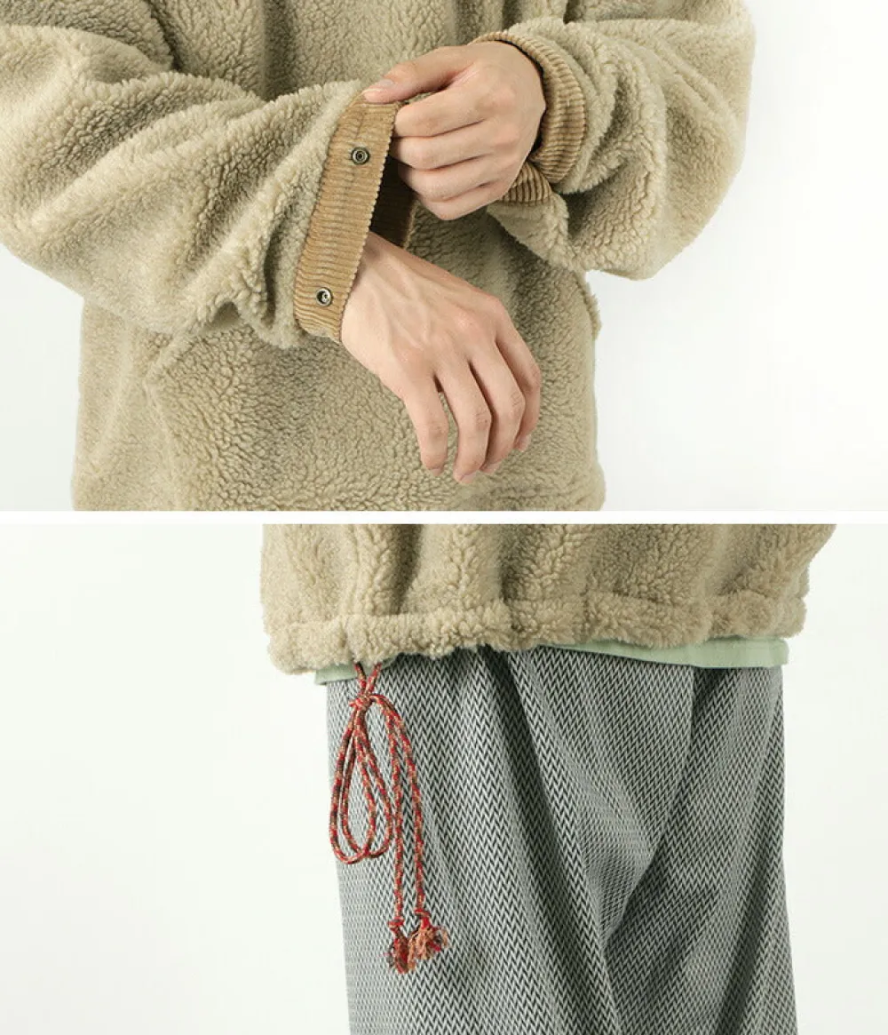 FNOR Sweatshirts^/ V-Neck Boa Pullover