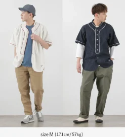 FOB FACTORY Shirts^/ F3490 Baseball Shirt