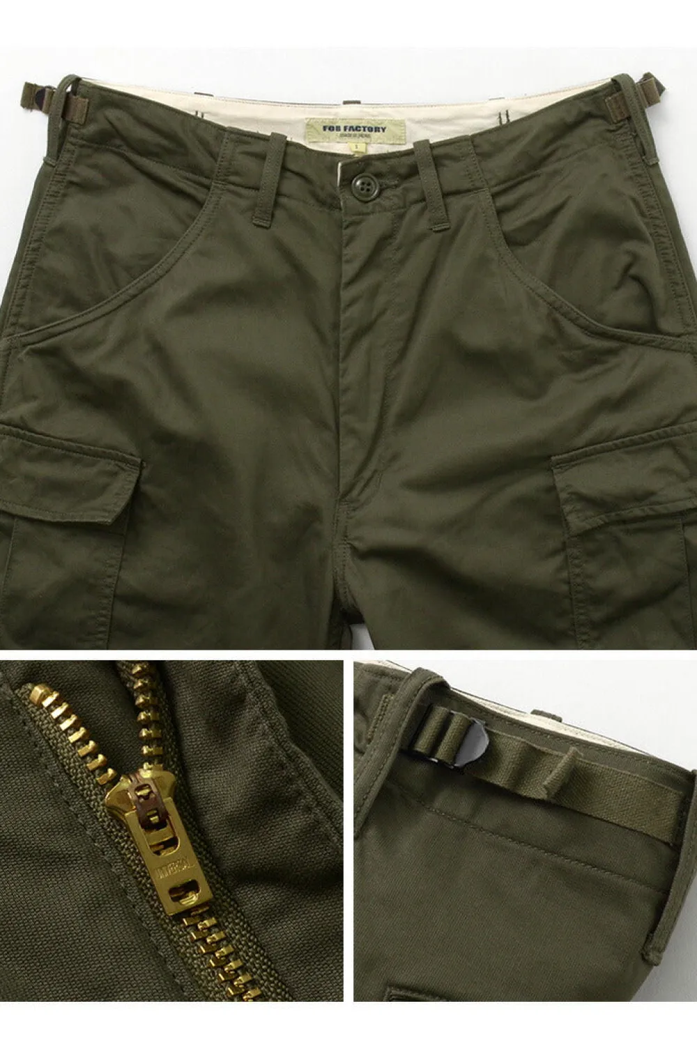 FOB FACTORY Trousers^/ F0503 cargo trousers olive
