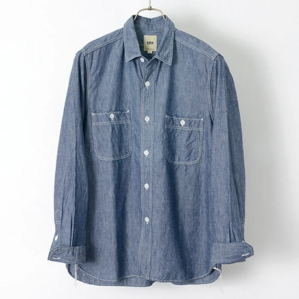 FOB FACTORY Shirts^/ F3378 Chambray Work Shirt