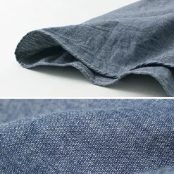 FOB FACTORY Shirts^/ F3494 Chambray work shirt blue